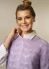 1829 Bluse med hulmønster